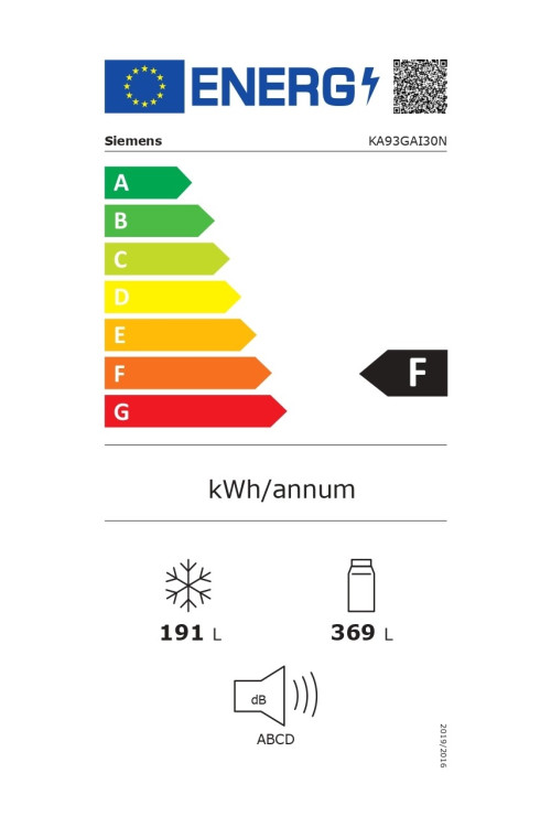 Siemens KA93GAI30N 560 lt Gardırop Tipi No-Frost Buzdolabı