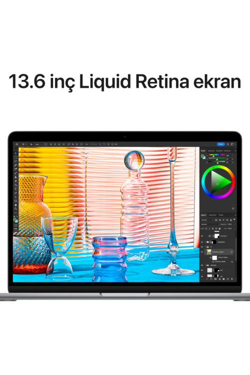 Apple MacBook Air M2 Çip 8GB 256GB SSD macOS 13" Taşınabilir Bilgisayar Uzay Grisi MLXW3TU/A
