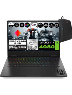 HP Omen 16-WF1002NT Intel Core I9 14900HX 96GB Ddr5 Ram 2tb SSD + 1 Tb SSD 12GB RTX4080 16.1 Inç Qhd 240Hz 3ms Windows 11 Home Taşınabilir Bilgisayar 9J1L2EAH08 + Zetta Çanta