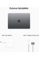 Apple MacBook Air M2 Çip 8GB 512GB SSD macOS 13" Taşınabilir Bilgisayar Uzay Grisi MLXX3TU/A