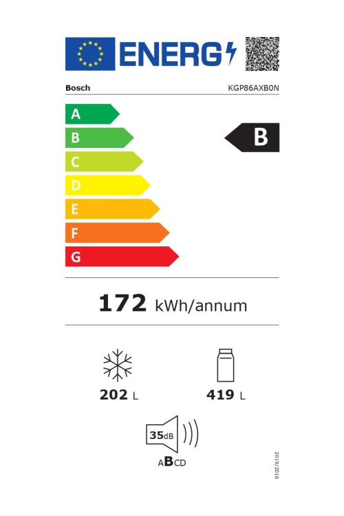 Bosch KGP86AXB0N B Enerji Sınıfı 621 Lt No Frost Buzdolabı Siyah Inox